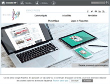 Tablet Screenshot of presse.grenoble-inp.fr